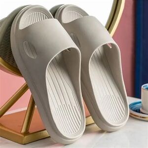 Stylish Cream Slide Sandals